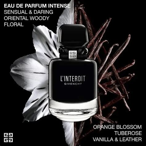 l'interdit intense givenchy notes olfactives|Givenchy intense.